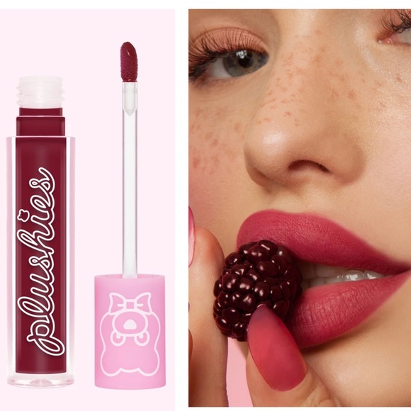 2 Lime Crime Plushies Blackberry Liquid Lipstick - Picture 1 of 13